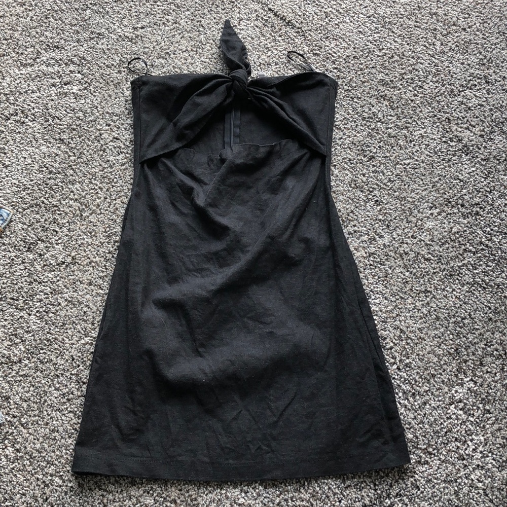 Black Mini dress with tie